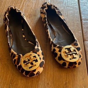 Tory Burch leopard flats 9.5